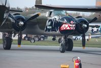 N5672V @ I74 - Dawn start up during the B-25 Gathering and Doolittle Reunion. - by Bob Simmermon