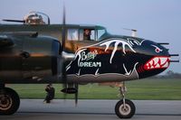 N5672V @ I74 - Dawn start up during the B-25 Gathering and Doolittle Reunion. - by Bob Simmermon