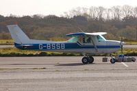 G-BSSB @ EGFH - Visiting Cessna 150 operated by FlyWales. Previously registered N19076. - by Roger Winser