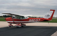 N46157 @ KFLD - A 1968-vintage Cessna Skyhawk shivers on an unseasonably cold fall day. - by Daniel L. Berek