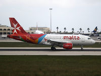 9H-AEH @ LMML - First Airmalta A319 (reg 9H-AEH) arriving in Malta with new livery. Departed on first commercial flight to Frankfurt an hour later. (18.10.2012) - by Ray B Pace