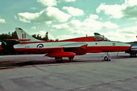 XL613 @ EGVI - Hawker Hunter T.7A [41H/695347] RAF Greenham Common~G 01/08/1976 - by Ray Barber