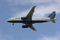 N599JB @ KSRQ - JetBlue Flight 341 (N599JB) on approach to Sarasota-Bradenton International Airport following a flight from John F Kennedy International Airport - by jwdonten