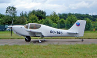 OO-145 @ EGBP - Europa Avn Europa  [382] Kemble~G 11/07/2004. Taxiing for departure. - by Ray Barber