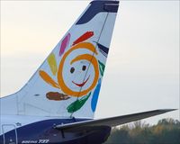 SP-LLE @ EPWA - Boeing 737-45D, - by Jerzy Maciaszek