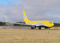 F-GZTC @ EGPH - europe airpost B737-700 Arrives at EDI On a rugby charter flight - by Mike stanners