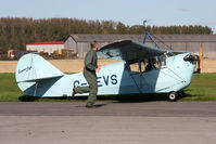 G-AEVS @ EGBR - Aeronca 100. Hibernation Fly-In, The Real Aeroplane Club, Breighton Airfield, October 2012. - by Malcolm Clarke