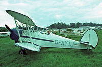 G-AYIJ @ EGTH - Stampe SV.4B [376] Old Warden~G 11/07/1982. Image taken from a slide. - by Ray Barber