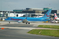 G-TAWG @ EGCC - Thomson Boeing 737-8K5 Taxiing at Manchester Airport. - by David Burrell