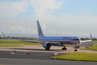 N379AA @ EGCC - American Airlines Boeing 767-323 taxiing at Manchester Airport. - by David Burrell
