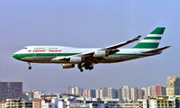 B-HOY @ VHHX - Boeing 747-467 [25351] (Cathay Pacific Airways) Hong Kong/Kai Tac~B 01/11/1997 - by Ray Barber