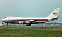 N93114 @ EGLL - Boeing 747-131 [20081] (TWA) Heathrow~G 01/07/1975. Image taken from a slide. - by Ray Barber