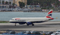 G-EUYI @ LXGB - British Airways A320 heading for the end of the runway at Gibraltar. - by Jonathan Allen