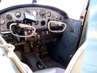 N2855C @ EDU - Cessna 170 panel - by Reed Maxson