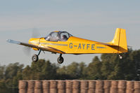 G-AYFE @ EGBR - Rollason Druine D-62C Condor, Hibernation Fly-In, The Real Aeroplane Club, Breighton Airfield, October 2012. - by Malcolm Clarke