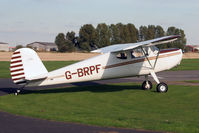 G-BRPF @ EGBR - Cessna 120, Hibernation Fly-In, The Real Aeroplane Club, Breighton Airfield, October 2012. - by Malcolm Clarke