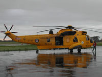 XZ591 @ CAX - Sea King HAR.3, callsign Rescue 128, of 202 Squadron at RAF Boulmer on a visit to Carlisle in October 2004. - by Peter Nicholson
