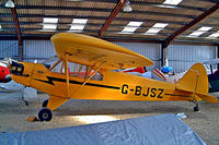 G-BJSZ @ EGTN - Piper J-3C-65 Cub [12047] Enstone~G 09/07/2004 - by Ray Barber
