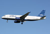 N618JB @ KSRQ - JetBlue Flight 1187 (N618JB) arrives at Sarasota Bradenton International Airport following a flight from Boston-Logan International Airport - by jwdonten