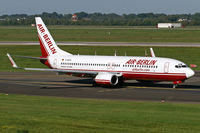 D-AHFO @ EDDL - Hapagfly D-AHFO wetleased to Air Berlin in full AB old c/s taxiing twds rwy 23l at DUS - by Thomas M. Spitzner