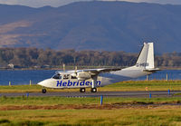 G-HEBI @ EGEO - Hebridean Airways 14.00 flight to Tiree and Coll about to depart from Oban. - by Jonathan Allen