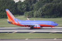N430WN @ KTPA - Southwest Flight 400 (N430WN) arrives at Tampa International Airport following a flight from Pittsburgh International Airport - by Jim Donten