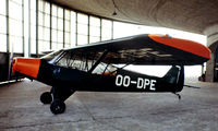 OO-DPE @ EBGB - Piper PA-18-95 Super Cub [18-3212] Grimbergen~OO 13/08/1977. Image taken from a slide. - by Ray Barber
