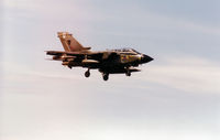 ZG713 @ EGQS - Tornado GR.1A, callsign Oscar Seven Six, of 13 Squadron at RAF Marham on final approach to RAF Lossiemouth in the Summer of 1995. - by Peter Nicholson