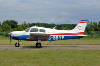 G-BBYP @ EGBP - Piper PA-28-140 Cherokee Cruiser [28-7425158] Kemble~G 11/07/2004. Taxiing out for departure. - by Ray Barber