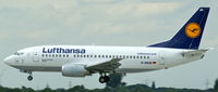 D-ABJB @ EDDL - Lufthansa, is seen here on short finals at Düsseldorf Int´l (EDDL) - by A. Gendorf