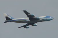 92-9000 @ KSRQ - Air Force One departs Sarasota-Bradenton International Airport following a visit by President Obama - by Jim Donten