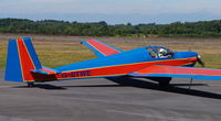 G-BTWE @ EGLK - This brightly coloured Slingsby Venture was an unusual visitor to Blackbushe - by Michael J Duffield