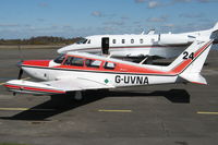G-UVNA @ EGLK - Comanche visiting Blackbushe on 8th April 2006 complete with racing number. - by Michael J Duffield