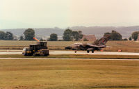 ZA466 @ EGQS - Tornado GR.1 of 16 Squadron at RAF Laarbruch preparing for take-off on Runway 05 at RAF Lossiemouth in the Summer of 1988. - by Peter Nicholson