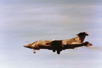 XX901 @ EGQS - Buccaneer S.2B of 208 Squadron on final approach to Runway 23 at RAF Lossiemouth in the Summer of 1984. - by Peter Nicholson