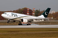 AP-BEQ @ EDDF - PIA Pakistan International Airlines AP-BEQ smokey touchdown Rwy25R at FRA - by Thomas M. Spitzner
