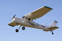 N150RD @ X36 - Cessna 150 (N150RD) departs Buchan Airport - by Jim Donten