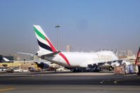 N408MC @ DXB - Emirates Cargo plane leased from Atlas Air - by Jean M Braun