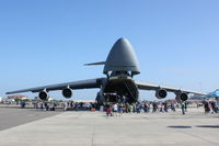 86-0014 @ KMCF - C-5 Galaxy (86-0014) of the 439th Airlift Wing at Westover Air Reserve Base on display at MacDill Air Fest - by Jim Donten