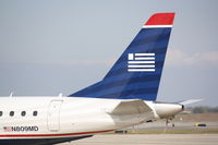 N809MD @ KSRQ - US Air Flight 3396 operated by Republic (N809MD) prepares for flight at Sarasota-Bradenton International Airport - by Jim Donten