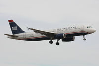 N627AW @ DFW - US Airways landing at DFW Airport