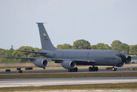 60-0336 @ KSRQ - A KC-135 Stratotanker (60-0336) from 6th Air Mobility Wing-927th Air Refueling Wing at MacDill Air Force Base performs touch and go manuevers at Sarasota-Bradenton International Airport - by Jim Donten