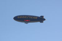 N2A @ KHST - Goodyear Blimp Spirit of Innovation (N2A) flies over Wings over Homestead - by Jim Donten
