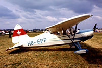 HB-EPP @ EGBG - S.A.I KZ.VII U-4 Laerke [193] Leicester~G 08/07/1979. Image taken from a slide. - by Ray Barber