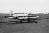 VP965 @ EGNM - Devon at Yeadon aerodrome in around 1963 - by Nick denbow