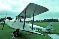 G-EBWD @ EGTH - De Havilland DH.60X Moth [552] Old Warden~G 11/07/1982. Image taken from a slide. - by Ray Barber