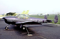 G-AVIL @ EBAW - Alon A-2 Aircoupe [A-5] Antwerp-Deurne~OO 14/08/1977. Image taken from a slide. - by Ray Barber