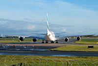 A6-EEB @ EGCC - Emirates A380 A6-EEB making its first visit to Manchester - by Chris Hall