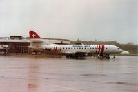 HB-ICJ @ GVA - Caravelle Super 10 of Aerojet as seen at Geneva in April 1994. - by Peter Nicholson