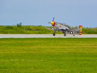 N751TX @ BKL - Landing after its fly-overs at the 2012 Cleveland National Air Show - by Murat Tanyel